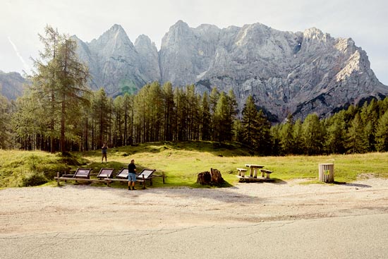 Point de vue montagneux en bord de route / Slovénie (2016)