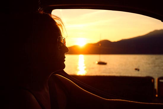 On the road again with sunset / Italie (2016)