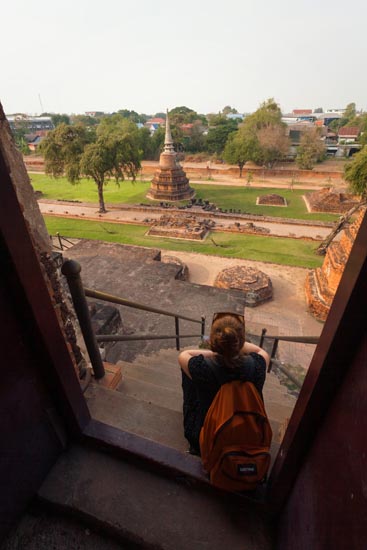Fin de journée au Wat Ratchaburana / Thaïlande (2020)