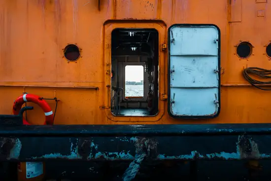 Bateau orange à Kaohsiung / Taïwan (2024)