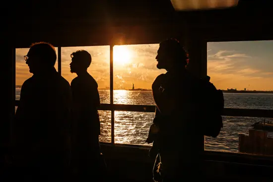 Staten Island Ferry, les 3 gars et la Statue de la Liberté / New York, USA (2022)